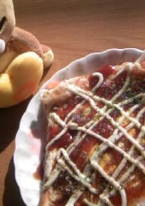 フライパンで簡単お好み焼き風トースト♪-レシピのメイン写真