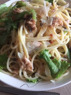 超簡単♡ツナとレタスの冷製パスタ-レシピのメイン写真