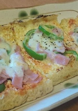 【低糖質】栃尾油揚げでカリふわピザ-レシピのメイン写真