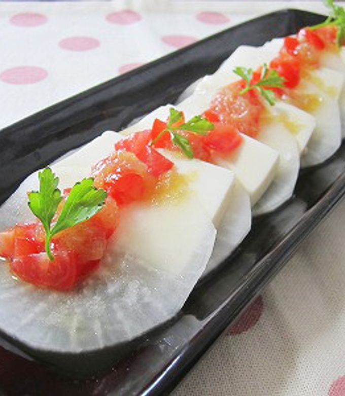 豆腐と大根のカルパッチョ風サラダ by ハルルン♪ 【クックパッド