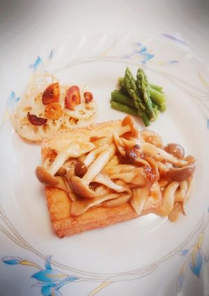 ＊梅ダレきのこと厚揚げのステーキ＊-レシピのメイン写真