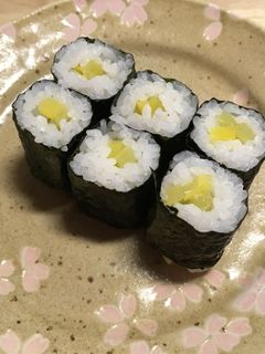 こだわり細巻き寿司(たくあん)-レシピのメイン写真
