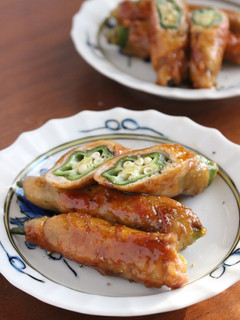 照り照り♫オクラの肉巻き-レシピのメイン写真