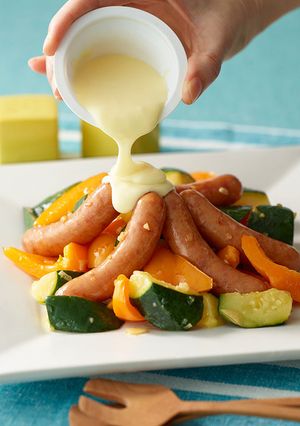 夏野菜とシャウのガーリックかけフォンデュ-レシピのメイン写真