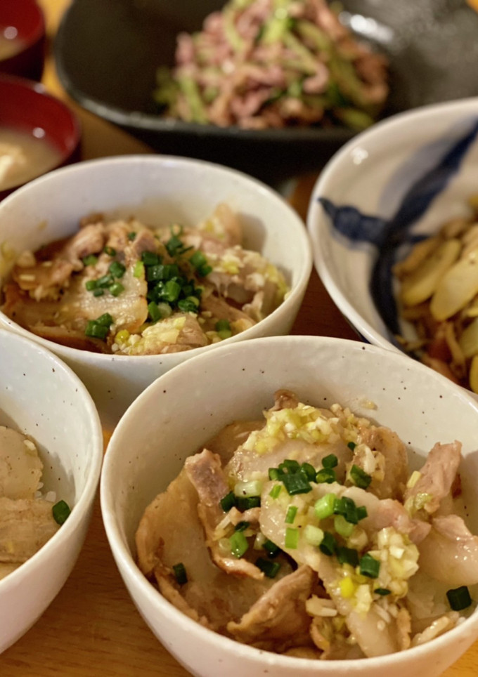 ねぎ塩豚丼-レシピのメイン写真