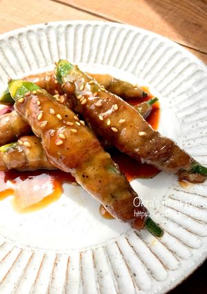 お弁当にも!オクラの肉巻き-レシピのメイン写真