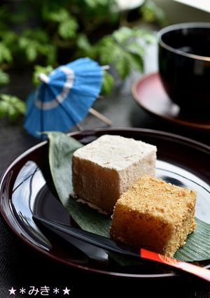 和風ミルク餅★そば粉塗し＆ごま塗し-レシピのメイン写真