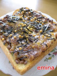 朝一番☆納豆茶漬けトースト-レシピのメイン写真