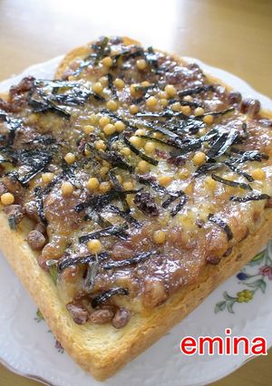 朝一番☆納豆茶漬けトースト-レシピのメイン写真