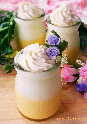 2つの美味しさ♥2層のなめらかプリン-レシピのメイン写真