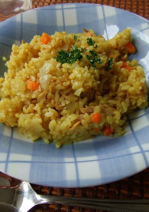簡単炊くだけ★ツナカレーピラフ-レシピのメイン写真