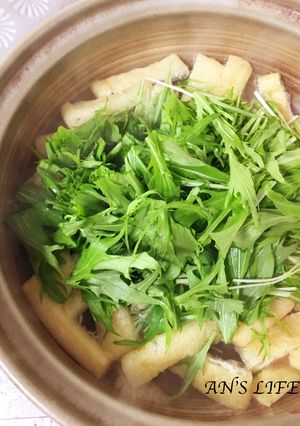 京都　受継いだ味　お揚げさんのはりはり鍋-レシピのメイン写真