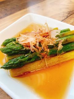 めんつゆで簡単!アスパラの焼きびたし-レシピのメイン写真