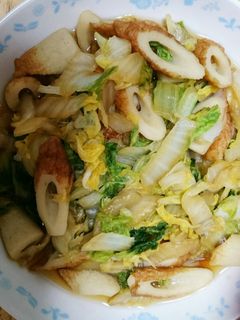 竹輪と白菜の煮浸し-レシピのメイン写真