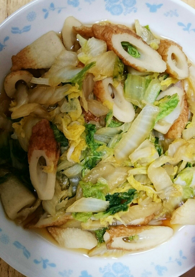 竹輪と白菜の煮浸し-レシピのメイン写真