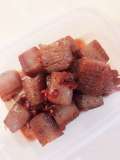 家庭の味!こんにゃくの甘辛煮-レシピのメイン写真