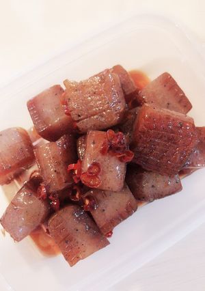 家庭の味！こんにゃくの甘辛煮-レシピのメイン写真