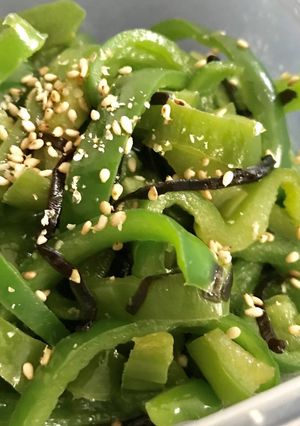 超簡単！無限ピーマン【塩昆布の陣】-レシピのメイン写真
