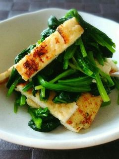 ほうれん草と油揚げの美味しいおひたし♡-レシピのメイン写真