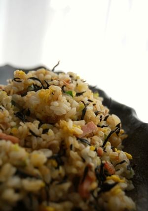 鉄分カルシウムたっぷり！ひじきチャーハン-レシピのメイン写真