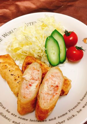 カニとクリームチーズの春巻き-レシピのメイン写真
