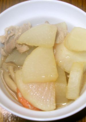 大根と豚肉の煮物(焼肉味)-レシピのメイン写真