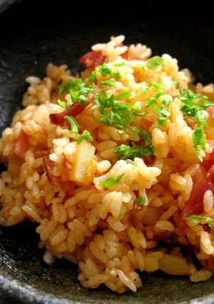 ベーコンと玉ねぎの混ぜ混ぜご飯♫-レシピのメイン写真