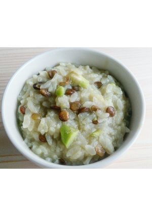 離乳食後期〜【キャベツの豆っこおじや】-レシピのメイン写真