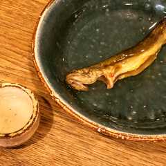 รูปของ イワナの骨酒 ガスオーブンde焼き枯らし