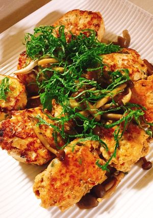 とりひき肉と豆腐の大葉つくね-レシピのメイン写真