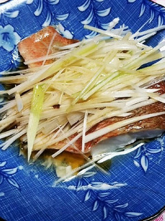 白身魚の香味中華蒸しもの-レシピのメイン写真