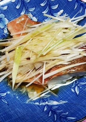 白身魚の香味中華蒸しもの-レシピのメイン写真