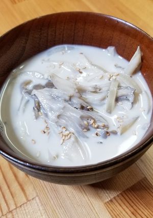 豆乳＆舞茸❁食べるスープ❁味噌汁-レシピのメイン写真