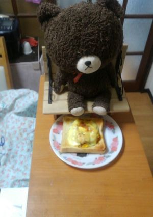 麻婆豆腐in卵焼きのトースト！！！-レシピのメイン写真