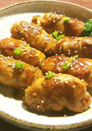 新生姜風味の肉巻きおにぎり-レシピのメイン写真