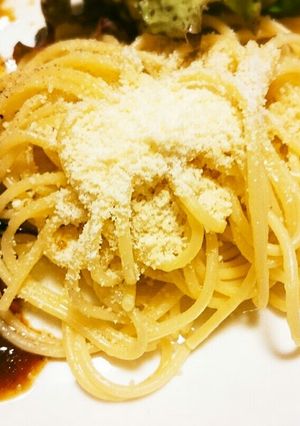 簡単手抜きの粉チーズだけパスタ-レシピのメイン写真