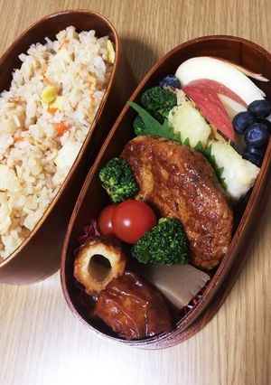 2018／5／8お弁当-レシピのメイン写真