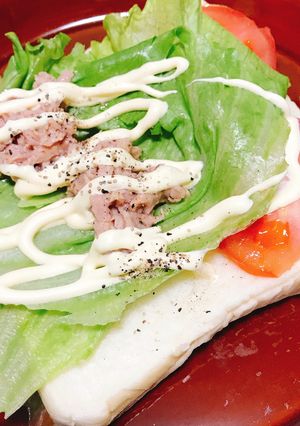 ツナトマトレタスサンド-レシピのメイン写真