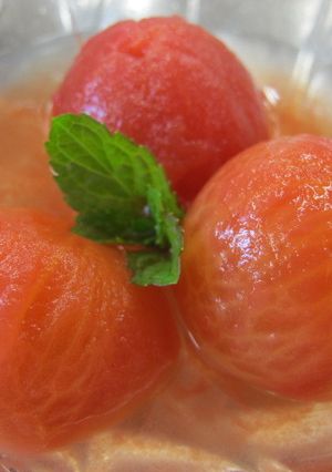 デザートに変身☆トマトの簡単シロップ煮-レシピのメイン写真