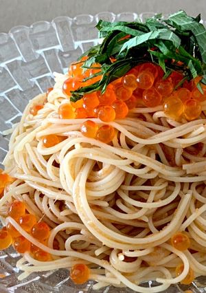 いくらの和風冷製パスタ-レシピのメイン写真