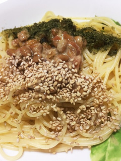 納豆と梅干しのパスタ-レシピのメイン写真
