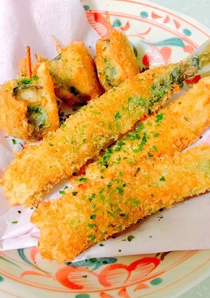 イワシのスティックフライと梅しそ巻き-レシピのメイン写真