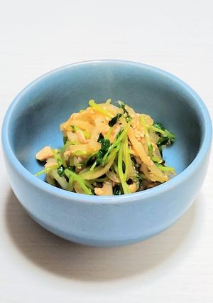 大根と豆苗とツナの炒め物　塩分記載あり-レシピのメイン写真