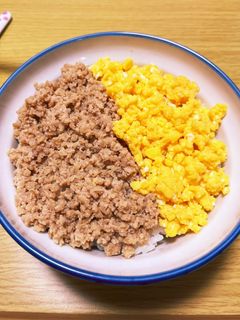 鶏そぼろごはん-レシピのメイン写真