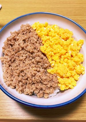 鶏そぼろごはん-レシピのメイン写真
