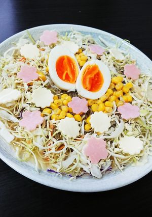 子供も喜ぶ♪お花畑ふるる冷麺-レシピのメイン写真