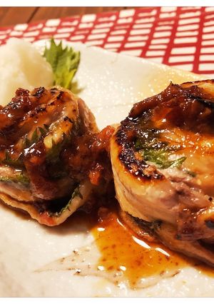 豚バラと青じそのロールステーキ-レシピのメイン写真