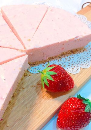 苺のレアチーズケーキ-レシピのメイン写真