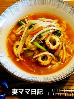 竹輪入り野菜辛ラーメン-レシピのメイン写真