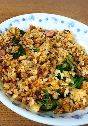 簡単！レタスキムチ炒飯-レシピのメイン写真